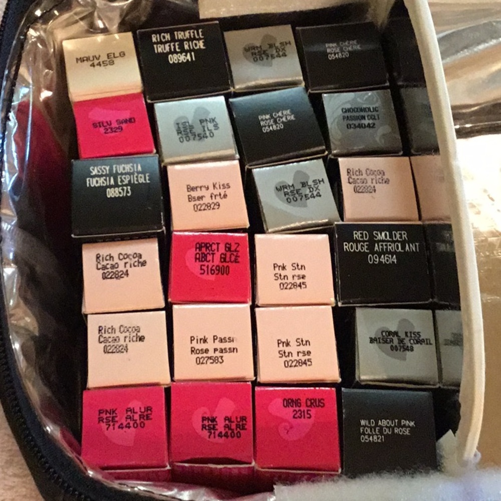 Mary Kay lipstick colors- various colors.